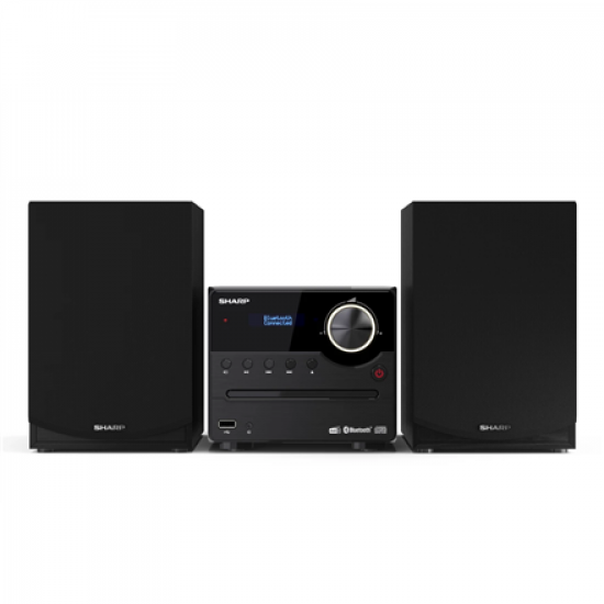 Sharp XL-B517D(BK) Hi-Fi Micro System, CD/FM/USB/Bluetooth v5.0, Aux-in, 45W, Black | Sharp | Hi-Fi Micro System | XL-B517D(BK) | Black | USB port | AUX in | Bluetooth | CD player | FM radio | Wireless connection