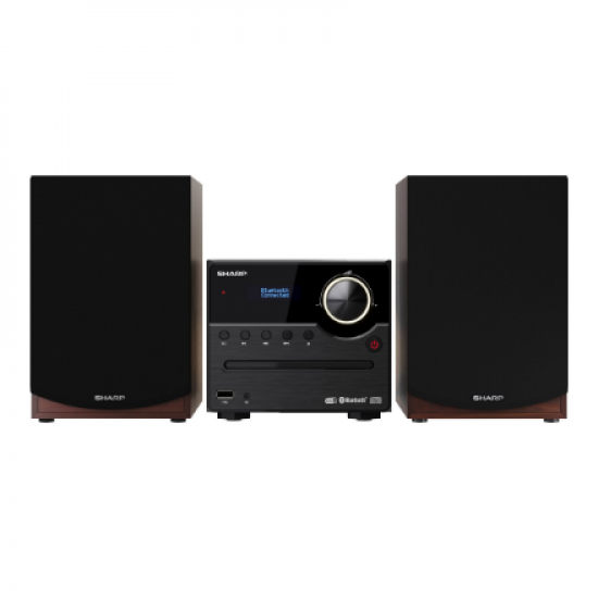 Sharp | Hi-Fi Micro System | XL-B517D(BR) | Brown | USB port | AUX in | Bluetooth | CD player | FM radio | Wireless connection