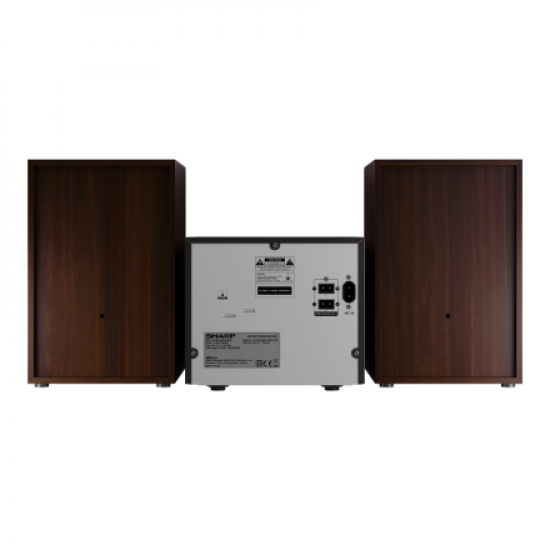 Sharp | Hi-Fi Micro System | XL-B517D(BR) | Brown | USB port | AUX in | Bluetooth | CD player | FM radio | Wireless connection