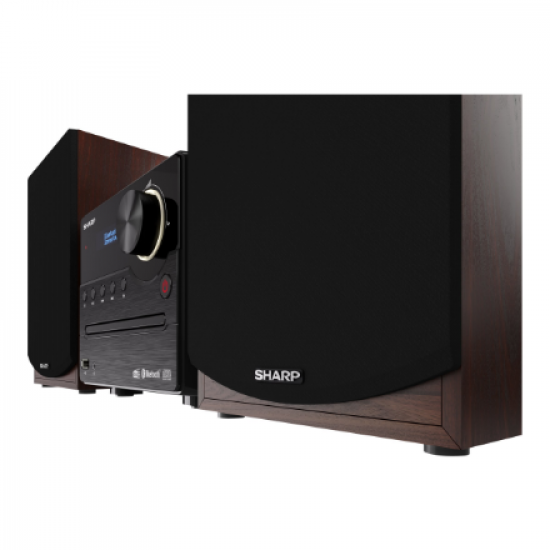 Sharp | Hi-Fi Micro System | XL-B517D(BR) | Brown | USB port | AUX in | Bluetooth | CD player | FM radio | Wireless connection
