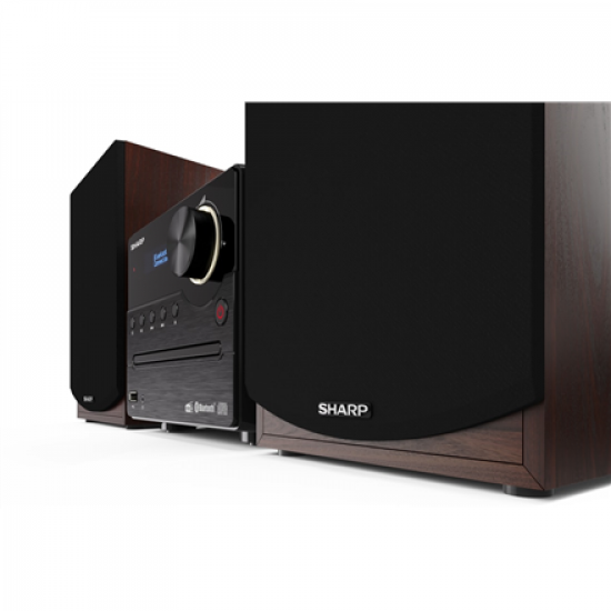 Sharp | Hi-Fi Micro System | XL-B517D(BR) | Brown | USB port | AUX in | Bluetooth | CD player | FM radio | Wireless connection