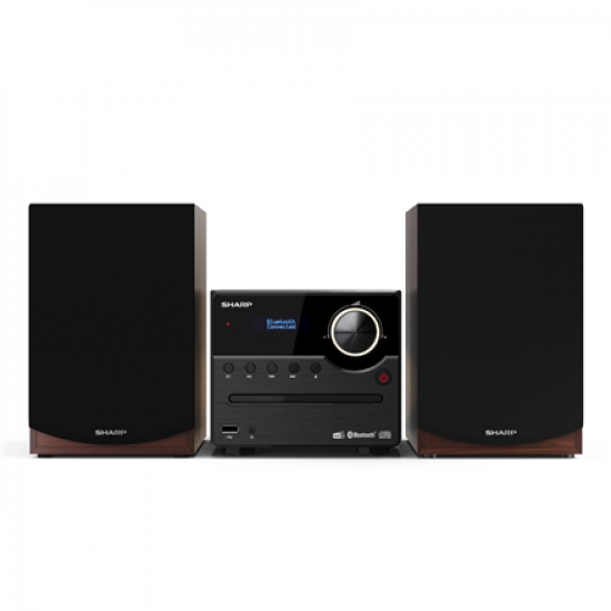 Sharp | Hi-Fi Micro System | XL-B517D(BR) | Brown | USB port | AUX in | Bluetooth | CD player | FM radio | Wireless connection