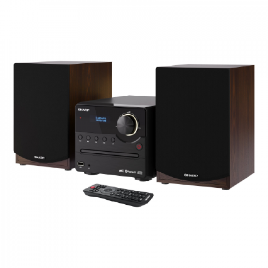 Sharp | Hi-Fi Micro System | XL-B517D(BR) | Brown | USB port | AUX in | Bluetooth | CD player | FM radio | Wireless connection