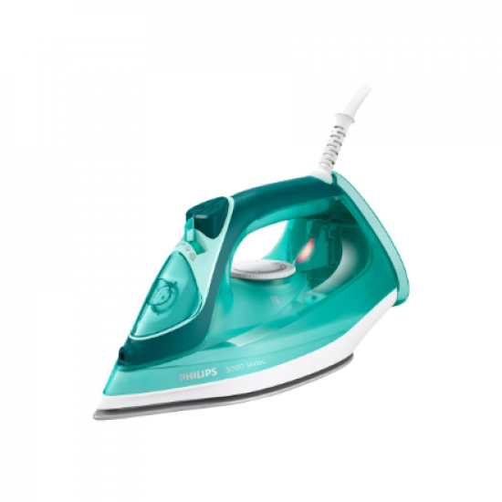 Philips | Iron | DST3030/70 | Steam Iron | 2400 W | Water tank capacity 300 ml | Continuous steam 40 g/min | Steam boost performance 180 g/min | Green