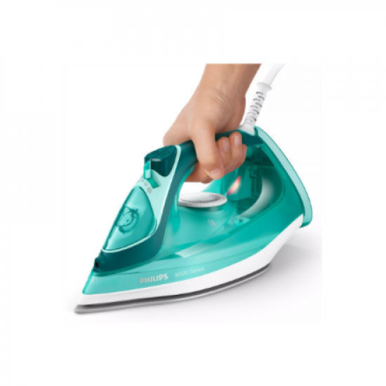 Philips | Iron | DST3030/70 | Steam Iron | 2400 W | Water tank capacity 300 ml | Continuous steam 40 g/min | Steam boost performance 180 g/min | Green