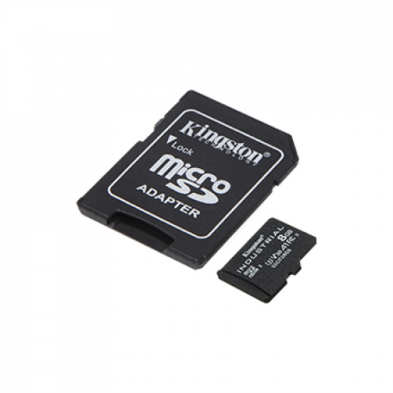 Kingston | UHS-I | 8 GB | microSDHC/SDXC Industrial Card | Flash memory class Class 10, UHS-I, U3, V30, A1 | SD Adapter