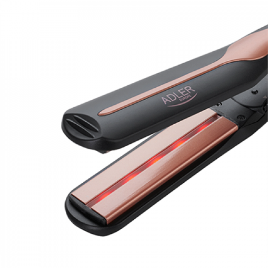 Adler | Infrared Hair Straightener | AD 2318 | Warranty 24 month(s) | Ceramic heating system | Temperature (min) 150 °C | Temperature (max) 230 °C | 35 W | Black