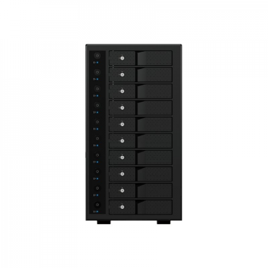 Raidsonic | Icy Box | IB-3810-C31 SINGLE enclosure for 10x HDD with USB 3.1 (Gen 2) Type-C or Type-A interface