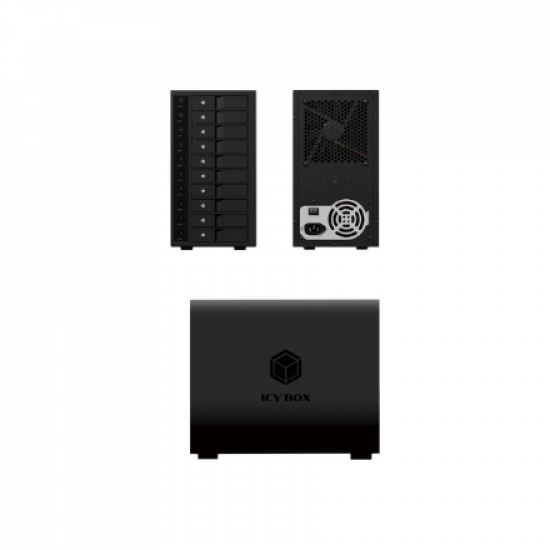 Raidsonic | Icy Box | IB-3810-C31 SINGLE enclosure for 10x HDD with USB 3.1 (Gen 2) Type-C or Type-A interface