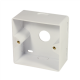 NP0006A Wall Outlet | Metal die-cast housing with strain relief; Horizontal cable entry with strain relief; Network wall outlet Cat.6 fully shielded, with surface back box | Pure White
