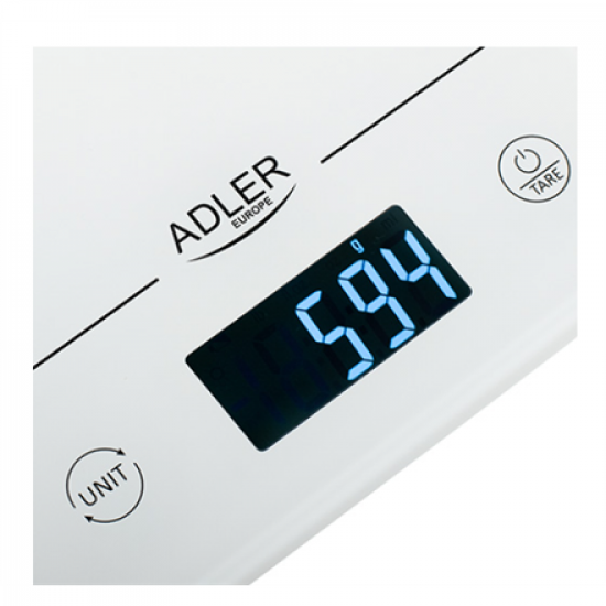 Adler | Kitchen scales | AD 3170 | Maximum weight (capacity) 15 kg | Graduation 1 g | Display type LCD | White