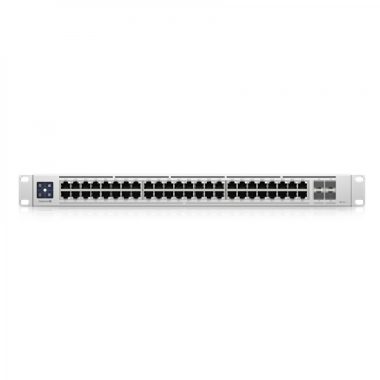 Ubiquiti | Switch Enterprise 48 PoE | USW-Enterprise-48-PoE | Managed L3 | Rackmountable | Gigabit Ethernet (copper) ports quantity 48 (100MbE/1GbE/2.5GbE) | SFP+ ports quantity 4 | PoE+ ports quantity 48 | Power supply type AC/DC, internal, 100-240V, 10A