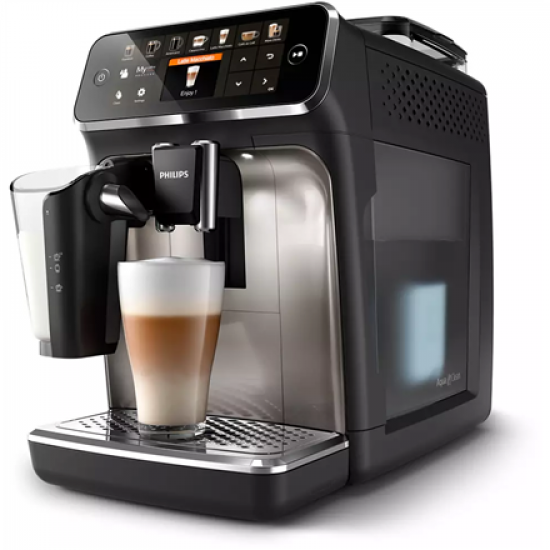 Philips | Series 5400 Coffee Maker | EP5447/90 | Pump pressure 15 bar | Built-in milk frother | Fully Automatic | 1500 W | Black