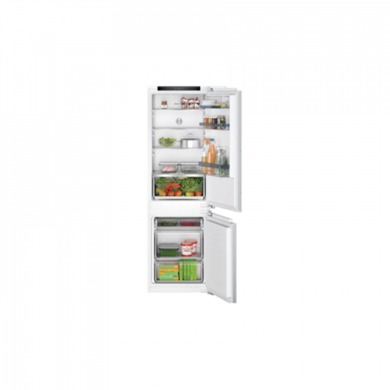Bosch | Refrigerator | KIV86VFE1 | Energy efficiency class E | Built-in | Combi | Height 177.5 cm | Fridge net capacity 183 L | Freezer net capacity 84 L | 35 dB | White