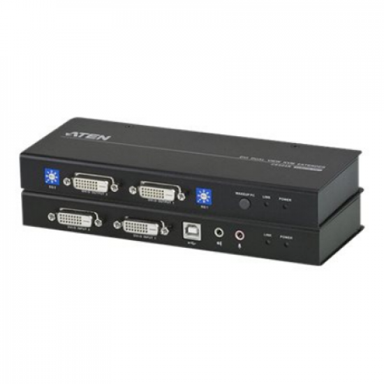 Aten | USB DVI Dual View Cat 5 KVM Extender | CE604