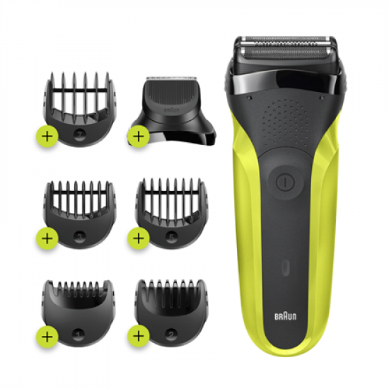 Braun | Shaver | Series 3 Shave&Style 300BT | Operating time (max) 30 min | NiMH | Black/Green