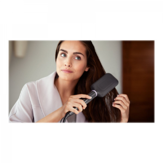 Philips | StyleCare Essential Heated straightening brush | BHH880/00 | Warranty 24 month(s) | Ceramic heating system | Temperature (min) 170 °C | Temperature (max) 200 °C | Number of heating levels 2 | Black