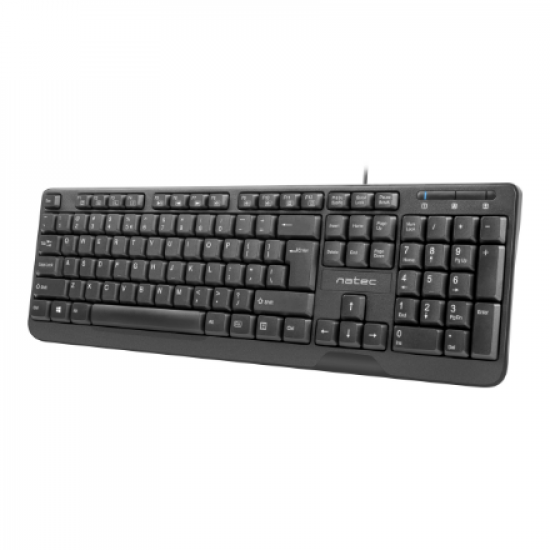 Natec Keyboard, Trout, US Layout, Slim, Black | Natec | NKL-0967 Trout | Standard | Wired | US | Black | USB Type-A | 349 g
