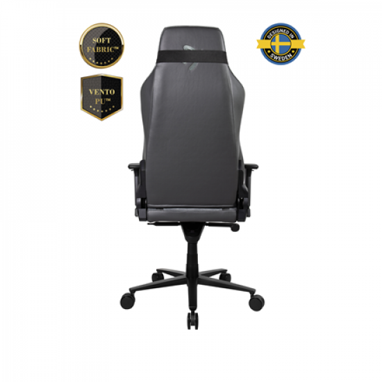 Arozzi Vernazza Vento Gaming Chair Vento Polyurethane; Soft Fabric; Metal; Aluminium | Ash