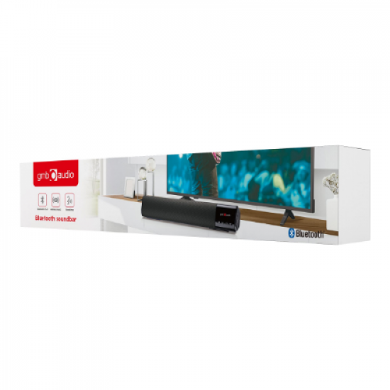 Gembird | Bluetooth soundbar | SPK-BT-BAR400-01 | 2 x 5 W | Bluetooth | Black | Portable | Wireless connection