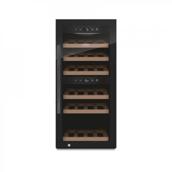 Caso | Smart Wine Cooler | WineExclusive 24 | Energy efficiency class G | Showcase | Bottles capacity 24 bottles | Cooling type Compressor technology | Black