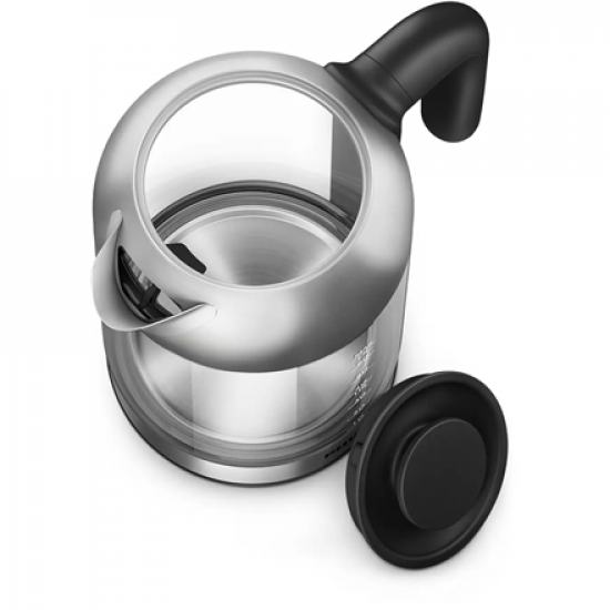 Philips | Kettle | HD9339/80 | Electric | 2200 W | 1.7 L | Stainless steel/Glass | 360° rotational base | Black/Silver