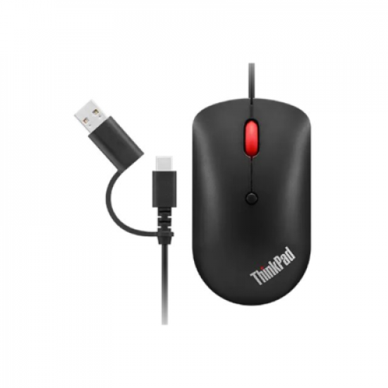 Lenovo | ThinkPad USB-C Wired Compact Mouse | USB-C | Raven black