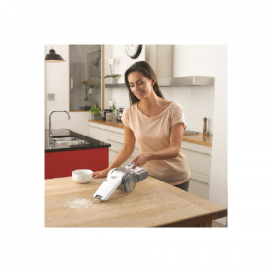 BLACK & DECKER | Vacuum Cleaner | PV1820L-QW | Cordless operating | Handstick | 18 V | Operating time (max) 13 min | White