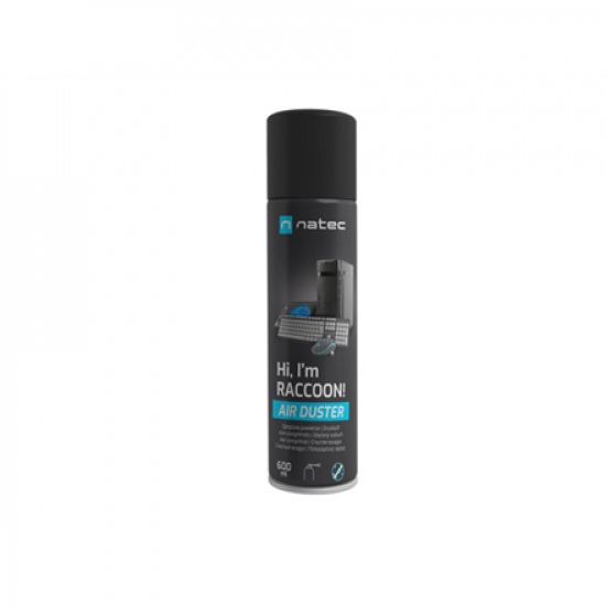 Natec Compressed Air Duster, Raccoon Air, 600 ml | Natec | NSC-1763 | Air Duster | 600 ml