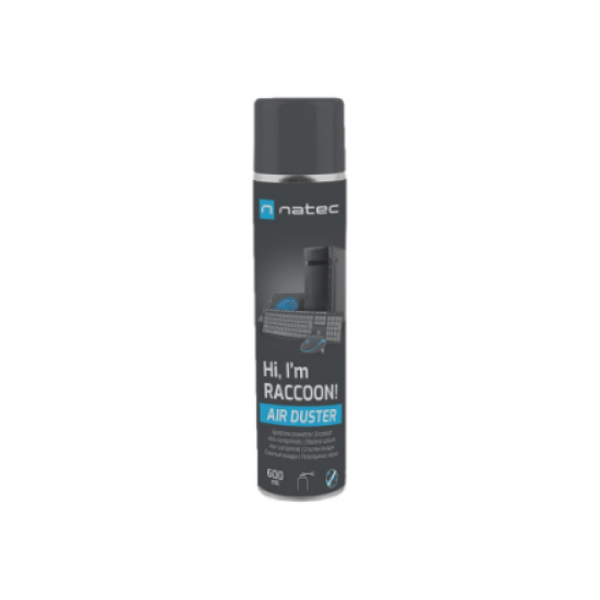 Natec Compressed Air Duster, Raccoon Air, 600 ml | Natec | NSC-1763 | Air Duster | 600 ml