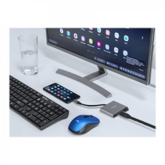 Natec | USB-C Multiport Adapter | NMP-1607 | Grey | USB Type-C | 0.11 m