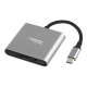Natec | USB-C Multiport Adapter | NMP-1607 | Grey | USB Type-C | 0.11 m