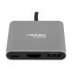 Natec | USB-C Multiport Adapter | NMP-1607 | Grey | USB Type-C | 0.11 m