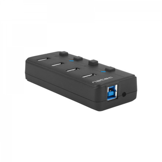 Natec | 4 Port Hub With USB 3.0 | Mantis NHU-1557 | Black