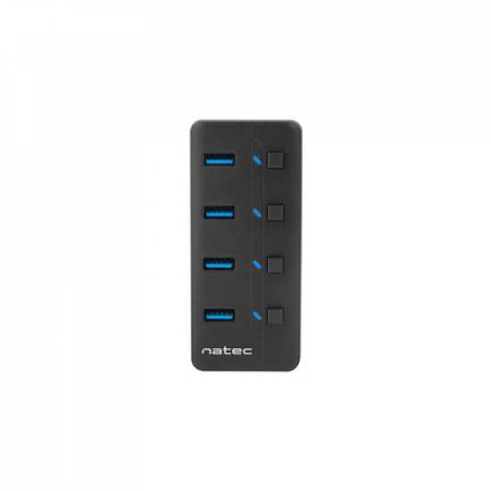 Natec | 4 Port Hub With USB 3.0 | Mantis NHU-1557 | Black