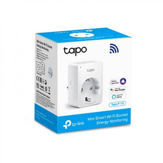 TP-LINK | Mini Smart Wi-Fi Socket | Tapo P110 | White