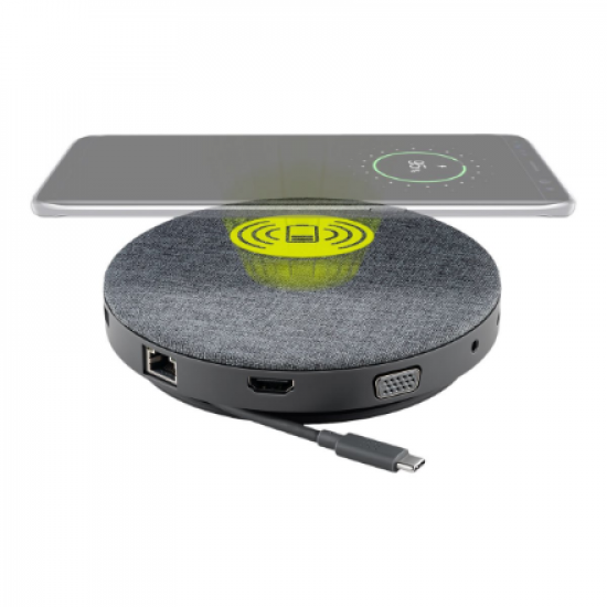 Goobay | USB-C 11 in 1 Multiport Dock with Wireless Fast Charging and Power Delivery | 49985