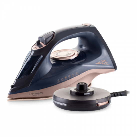 ETA | Iron | Kiara ETA127690000 | Cordless Steam Iron | 2200 W | Water tank capacity 220 ml | Continuous steam 40 g/min | Steam boost performance 90 g/min | Black