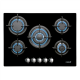 CATA | Hob | L 7005 CI BK | Gas on glass | Number of burners/cooking zones 5 | Rotary knobs | Black