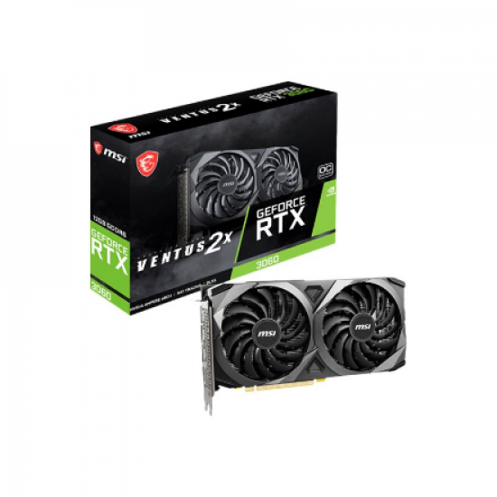 MSI | GeForce RTX 3060 VENTUS 2X 12G OC | NVIDIA | 12 GB | GeForce RTX 3060 | GDDR6 | HDMI ports quantity 1 | PCI Express 4.0 | Memory clock speed 1807 MHz