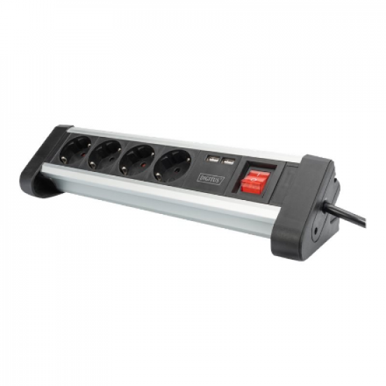 Digitus | Office Power Strip | DA-70614 | Silver/Black