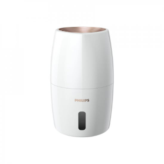 Philips | HU2716/10 | Humidifier | 17 W | Water tank capacity 2 L | Suitable for rooms up to 32 m² | NanoCloud evaporation | Humidification capacity 200 ml/hr | White