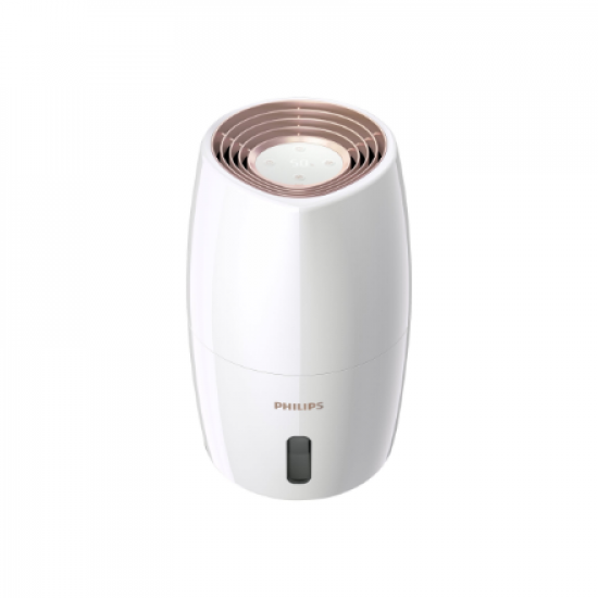 Philips | HU2716/10 | Humidifier | 17 W | Water tank capacity 2 L | Suitable for rooms up to 32 m² | NanoCloud evaporation | Humidification capacity 200 ml/hr | White