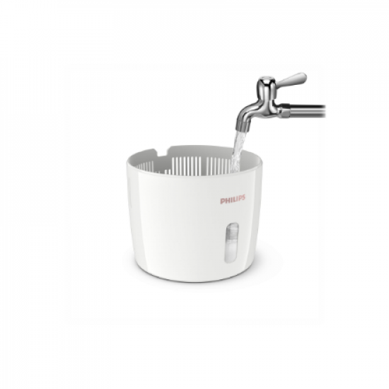 Philips | HU2716/10 | Humidifier | 17 W | Water tank capacity 2 L | Suitable for rooms up to 32 m² | NanoCloud evaporation | Humidification capacity 200 ml/hr | White