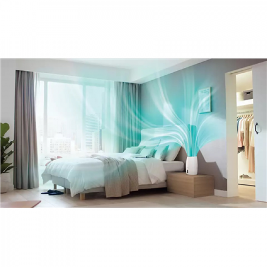 Philips | HU2716/10 | Humidifier | 17 W | Water tank capacity 2 L | Suitable for rooms up to 32 m² | NanoCloud evaporation | Humidification capacity 200 ml/hr | White