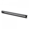 Digitus | Modular Patch Panel | DN-91411 | Black | Layout Keystone Entry: Straight; Area of application: 483 mm (19