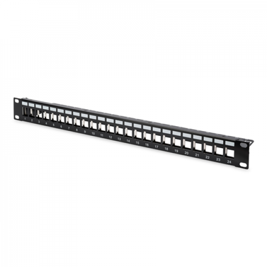Digitus | Modular Patch Panel | DN-91411 | Black | Layout Keystone Entry: Straight; Area of application: 483 mm (19