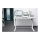 Electric Height Adjustable Desk | 72 - 121 cm | Maximum load weight 50 kg | Metal | White