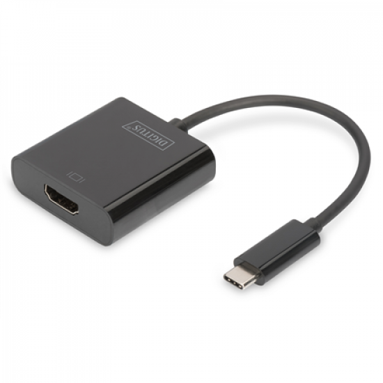 Digitus | USB Type-C to HDMI Adapter | DA-70852 | Black | USB Type-C | 0.15 m