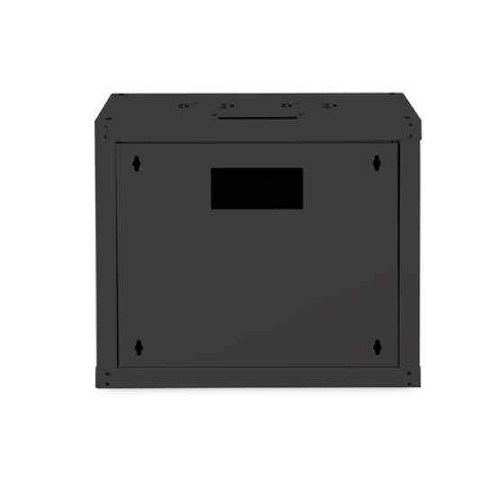 Digitus | Wall Mounting Cabinet | DN-19 09-U-SW | Black | IP protection class: IP20; Front door: Glass door, single opening; Cabinet type: Wall mounting cabinet; Equipment mounting depth min.-max.: 305-370 mm; Load capacity: 100 kg